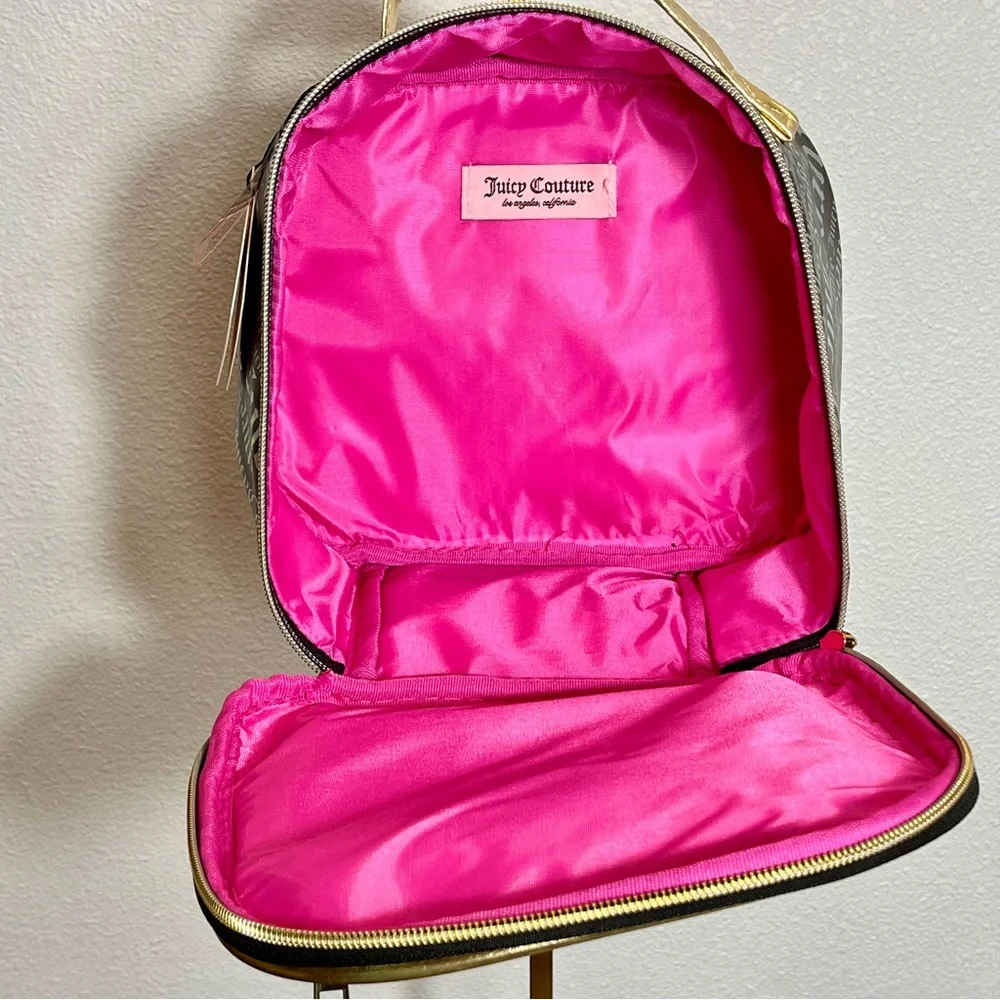 NWT Juicy Couture Holographic Logo Cosmetic Bag Set | NWT | Makeup Travel Y2K - Picture 9 of 14